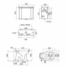 Ceramic Floor Vase with Cassette Made in Italy - Marwa Viadurini