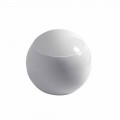Design spherical toilet vase in ceramic Made in Italy, Fanna