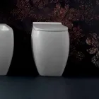 White ceramic toilet bowl with modern design Gais, made in Italy Viadurini
