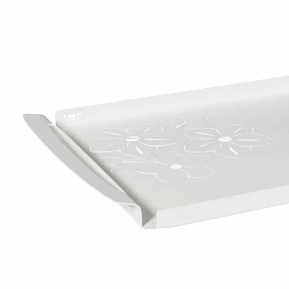 Serving Tray with Flowers in White, Blue or Mud Iron - Marken Viadurini