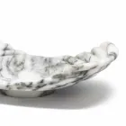 Curved Decorative Tray in Arabescato Marble Made in Italy - Clifton Viadurini