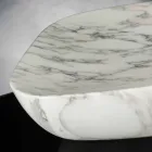 Design Tray in Arabescato White Carrara Marble Made in Italy - Rock Viadurini
