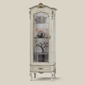 Classic Showcase with Door and White Wooden Drawer Made in Italy - Cheverny