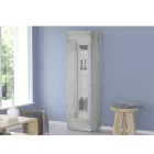 Design Living Room Display Cabinet in White, Anthracite or Concrete Wood - Suzana Viadurini