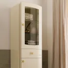 Single Color Showcase with Internal Glass Shelves Made in Italy - Candy Viadurini