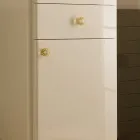 Single Color Showcase with Internal Glass Shelves Made in Italy - Candy Viadurini