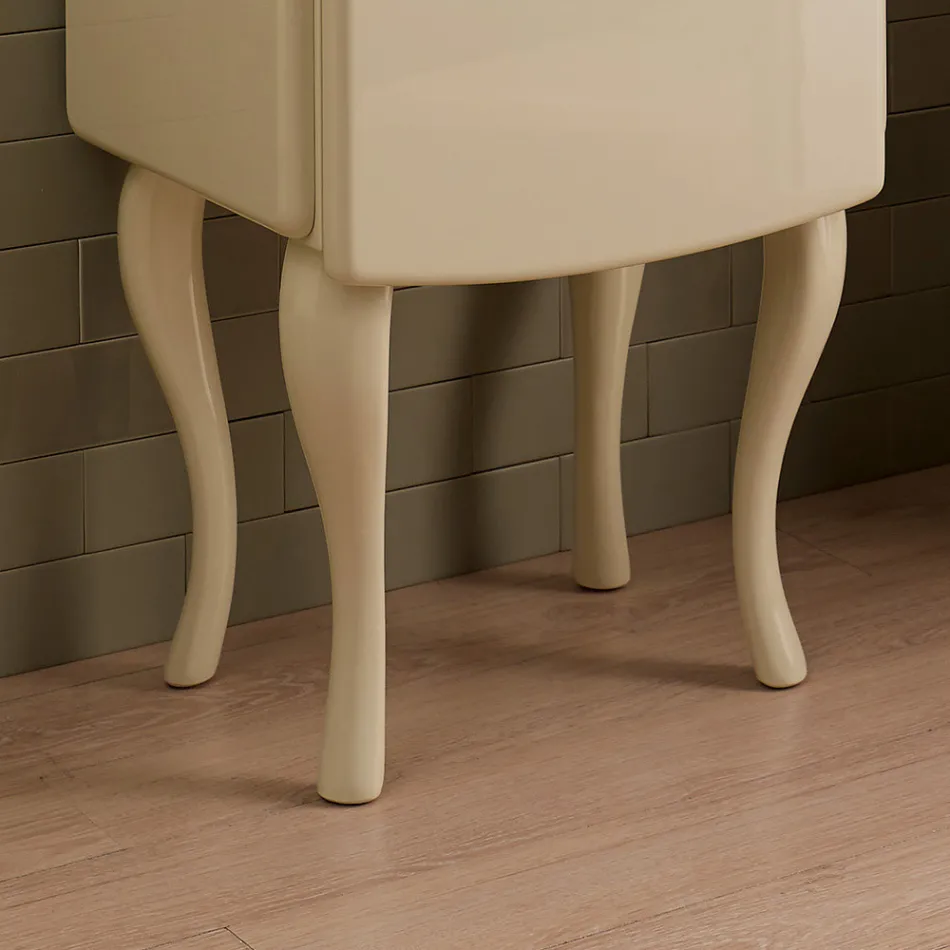 Single Color Showcase with Internal Glass Shelves Made in Italy - Candy Viadurini