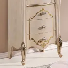 Living Room Showcase with 1 Glass Door and 3 Drawers Made in Italy - London Viadurini