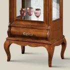 Luxury Living Room Showcase in Classic Walnut Wood Made in Italy - Hastings Viadurini