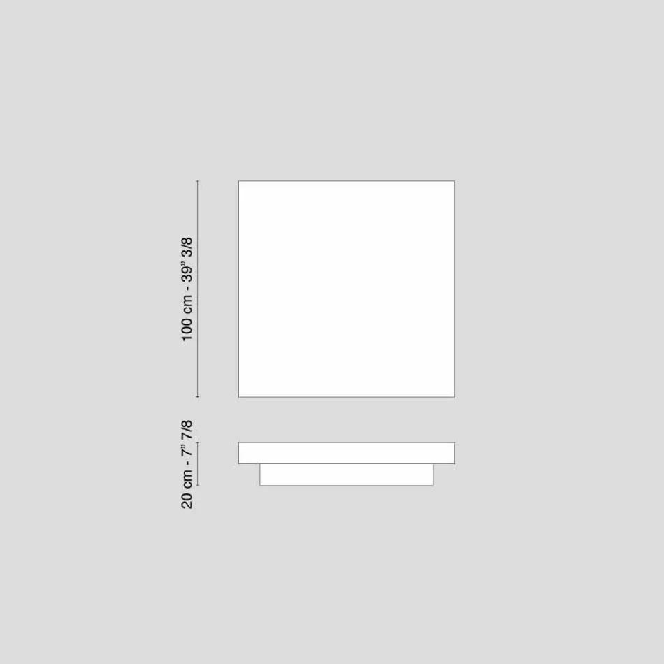 VG trend Loft Cadeau design coffee table in wood fiber Viadurini